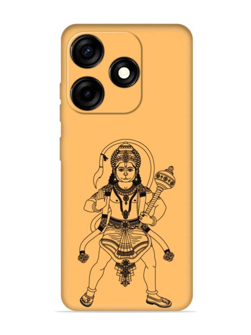 Indian God Hanuman Embossed Soft Silicone Case for Tecno Spark 10C Zapvi