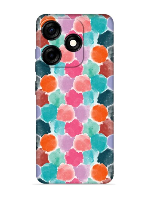 Colorful Seamless Pattern Embossed Soft Silicone Case for Tecno Spark 10C Zapvi