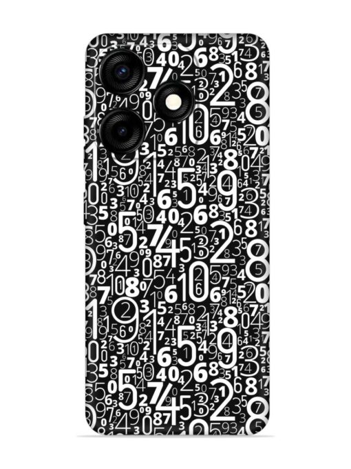 Many Numbers Different Embossed Soft Silicone Case for Tecno Spark 10C Zapvi