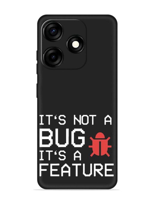 Not Bug Feature Embossed Soft Silicone Case for Tecno Spark 10C