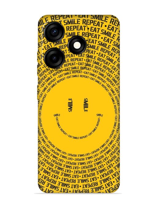 Smiley Embossed Soft Silicone Case for Tecno Spark 10C Zapvi