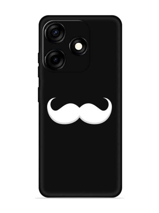 Mustache Vector Embossed Soft Silicone Case for Tecno Spark 10C Zapvi