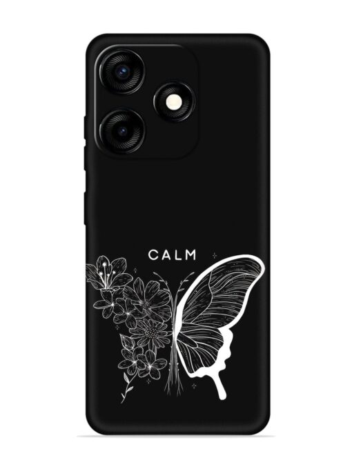 Calm Embossed Soft Silicone Case for Tecno Spark 10C Zapvi