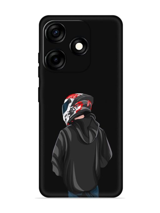 Motorcycle Rider Embossed Soft Silicone Case for Tecno Spark 10C Zapvi