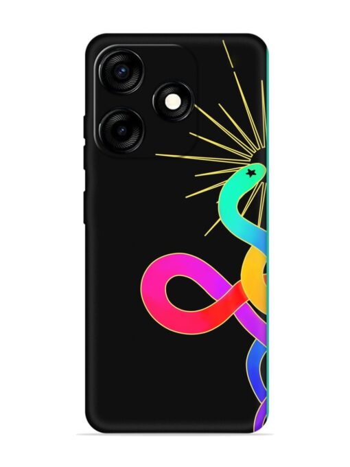 Art Geometric Abstraction Embossed Soft Silicone Case for Tecno Spark 10C