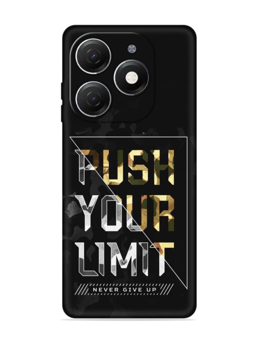 Push Your Limits Embossed Soft Silicone Case for Tecno Spark 20