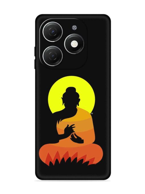 Buddha Art Black Embossed Soft Silicone Case for Tecno Spark 20 Zapvi