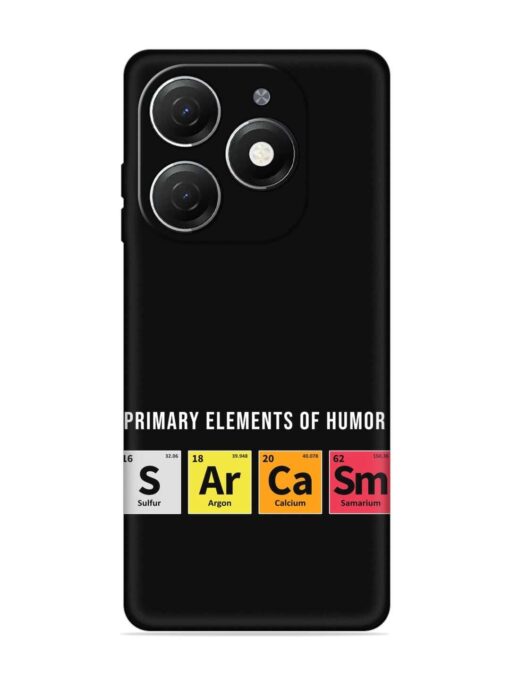 Primary Elements Humor Embossed Soft Silicone Case for Tecno Spark 20