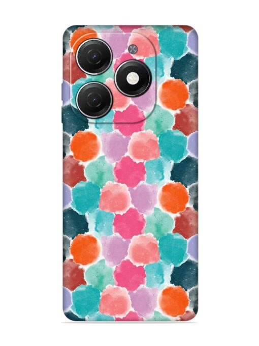 Colorful Seamless Pattern Embossed Soft Silicone Case for Tecno Spark 20