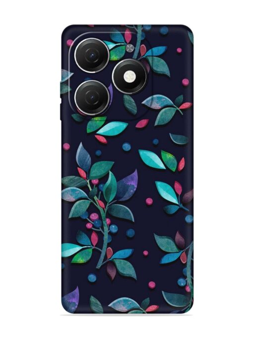 Decorative Watercolor Flower Embossed Soft Silicone Case for Tecno Spark 20