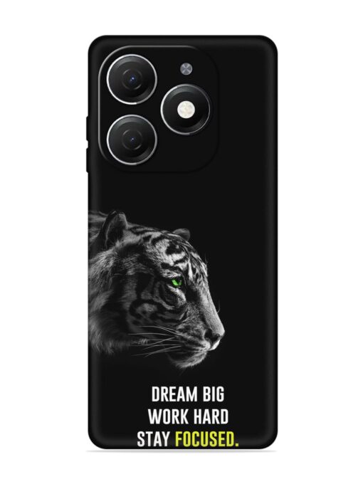 Dream Big Work Hard Embossed Soft Silicone Case for Tecno Spark 20 Zapvi