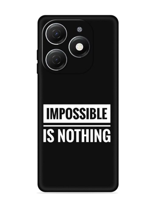 Impossible Is Nothing Embossed Soft Silicone Case for Tecno Spark 20