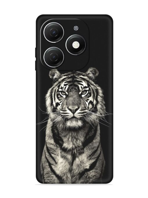 Tiger Art Embossed Soft Silicone Case for Tecno Spark 20 Zapvi