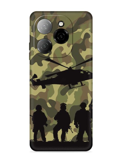 Army Heros Embossed Soft Silicone Case for Tecno Spark 20 Pro (5G) Zapvi