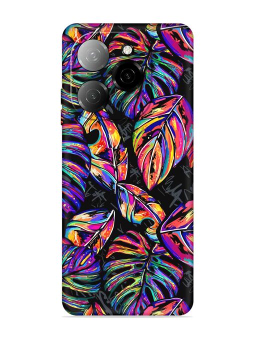 Tropical Seamless Vector Embossed Soft Silicone Case for Tecno Spark 20 Pro (5G) Zapvi