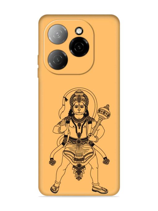 Indian God Hanuman Embossed Soft Silicone Case for Tecno Spark 20 Pro (5G)