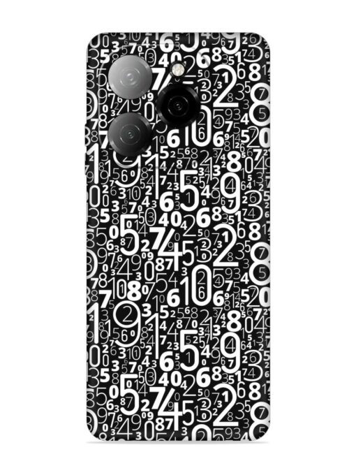 Many Numbers Different Embossed Soft Silicone Case for Tecno Spark 20 Pro (5G) Zapvi