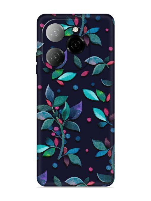 Decorative Watercolor Flower Embossed Soft Silicone Case for Tecno Spark 20 Pro (5G) Zapvi