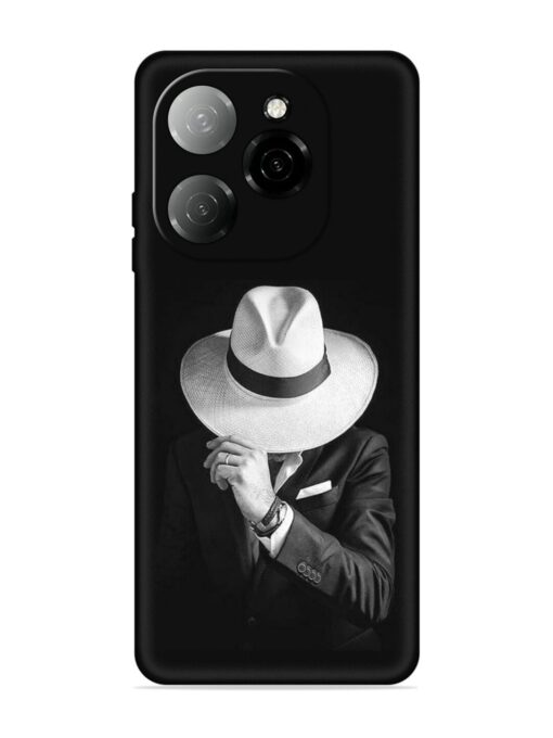 Men Under Hat Embossed Soft Silicone Case for Tecno Spark 20 Pro (5G) Zapvi