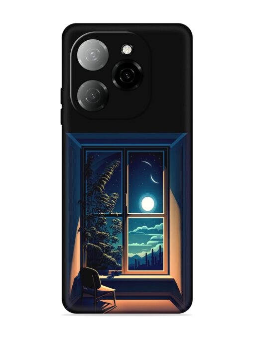 Night View At Window Embossed Soft Silicone Case for Tecno Spark 20 Pro (5G) Zapvi