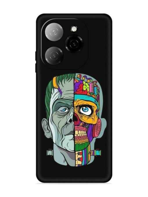 Men Vs Skull Embossed Soft Silicone Case for Tecno Spark 20 Pro (5G) Zapvi