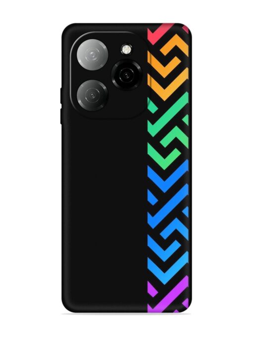 Colorshape Stripes Embossed Soft Silicone Case for Tecno Spark 20 Pro (5G) Zapvi