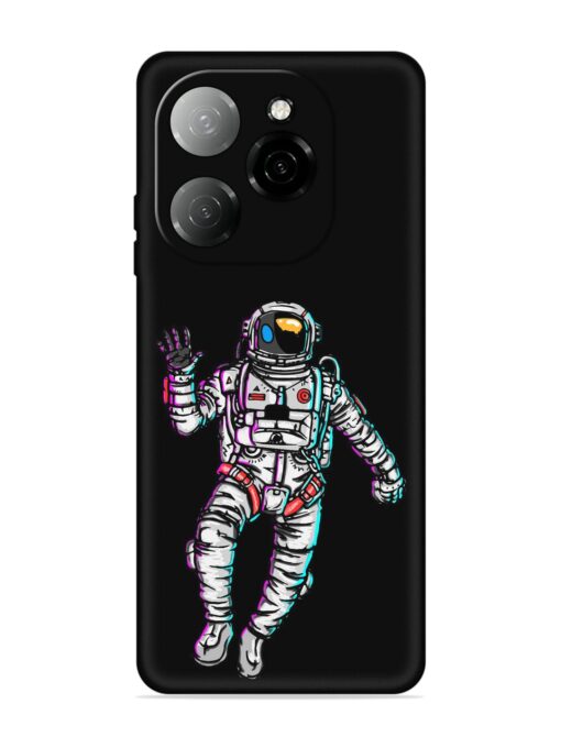 Spaceman Embossed Soft Silicone Case for Tecno Spark 20 Pro (5G)