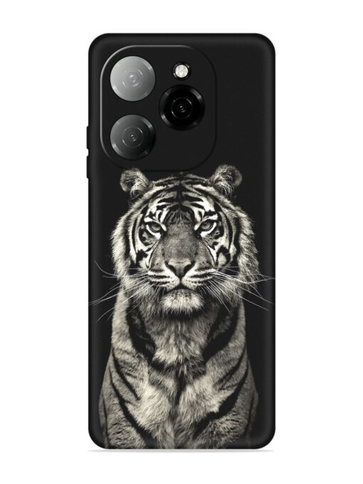 Tiger Art Embossed Soft Silicone Case for Tecno Spark 20 Pro (5G)