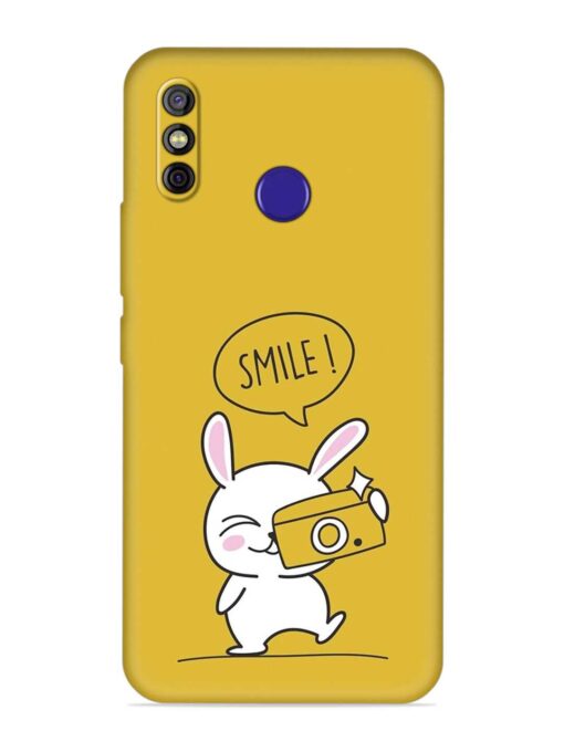 Hey Smile Please Embossed Soft Silicone Case for Tecno Spark 4