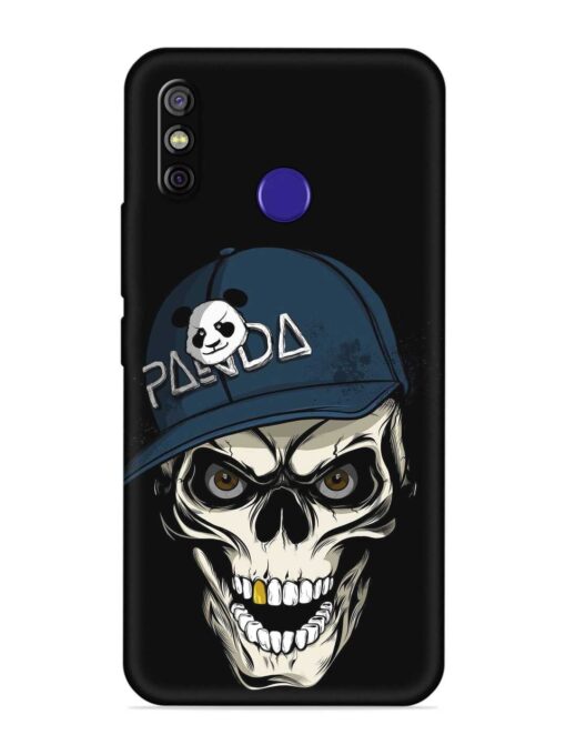 Panda Skull Embossed Soft Silicone Case for Tecno Spark 4