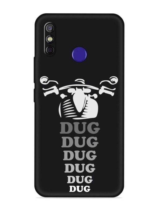 Dug Dug Dug Embossed Soft Silicone Case for Tecno Spark 4