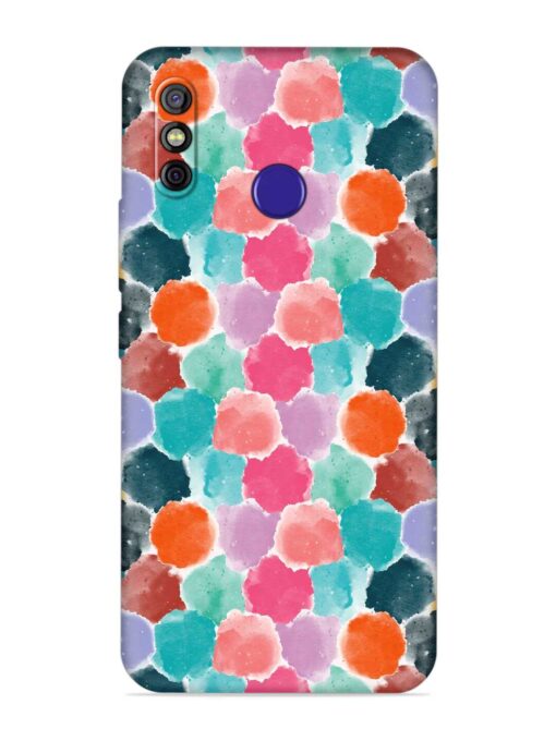 Colorful Seamless Pattern Embossed Soft Silicone Case for Tecno Spark 4