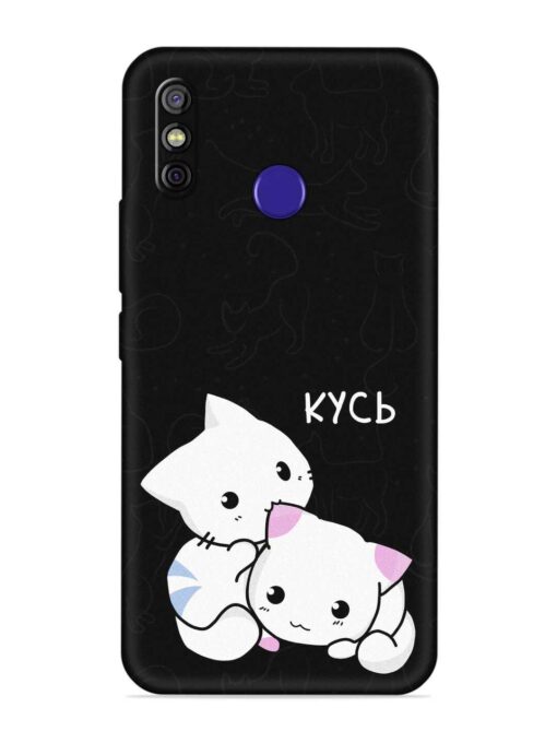 Kycb Cat Embossed Soft Silicone Case for Tecno Spark 4