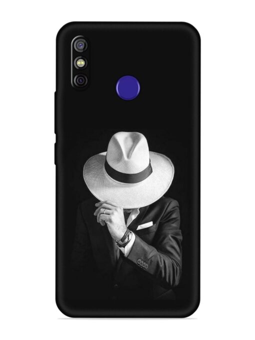 Men Under Hat Embossed Soft Silicone Case for Tecno Spark 4