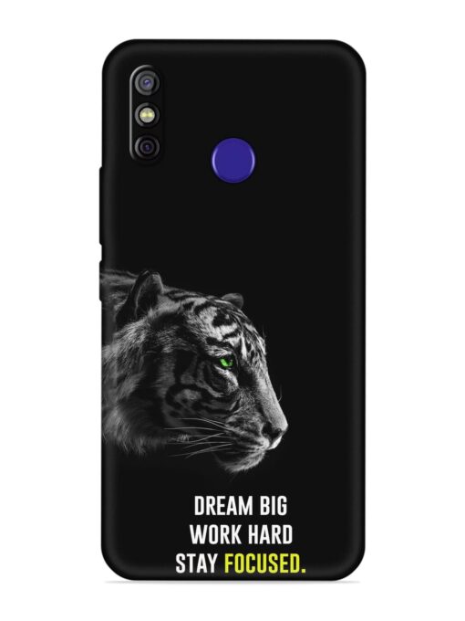 Dream Big Work Hard Embossed Soft Silicone Case for Tecno Spark 4 Zapvi