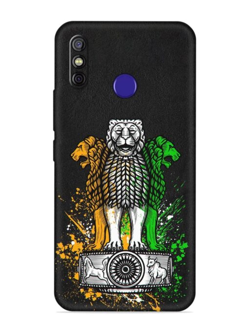 Pillars Of Ashoka Embossed Soft Silicone Case for Tecno Spark 4 Zapvi