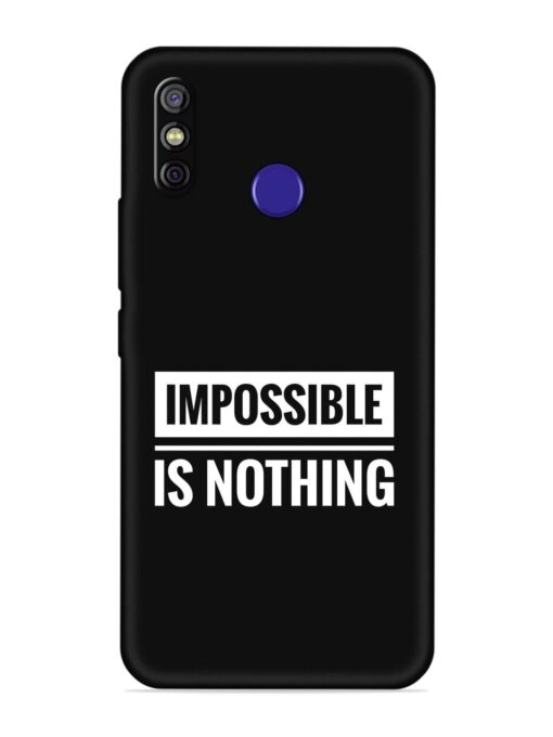 Impossible Is Nothing Embossed Soft Silicone Case for Tecno Spark 4 Zapvi