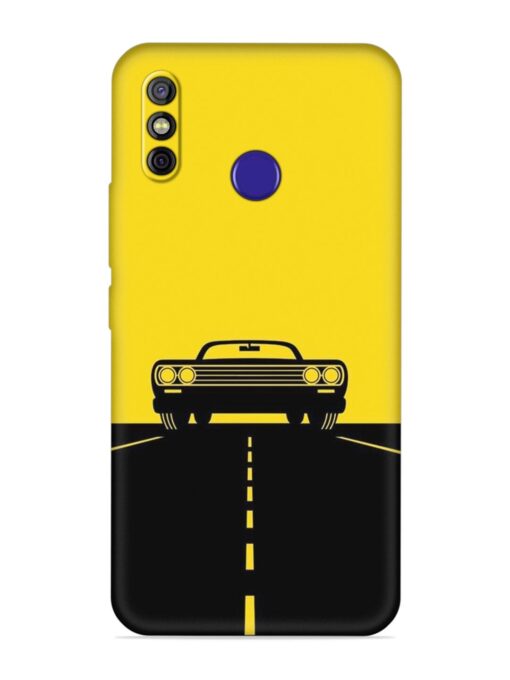 Classic Car Embossed Soft Silicone Case for Tecno Spark 4