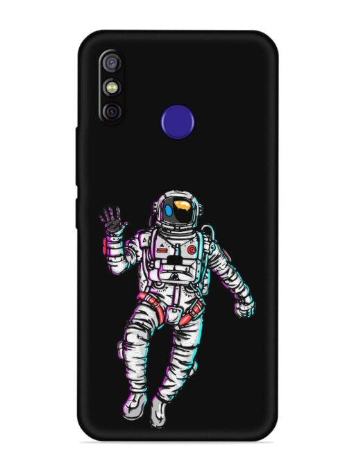 Spaceman Embossed Soft Silicone Case for Tecno Spark 4