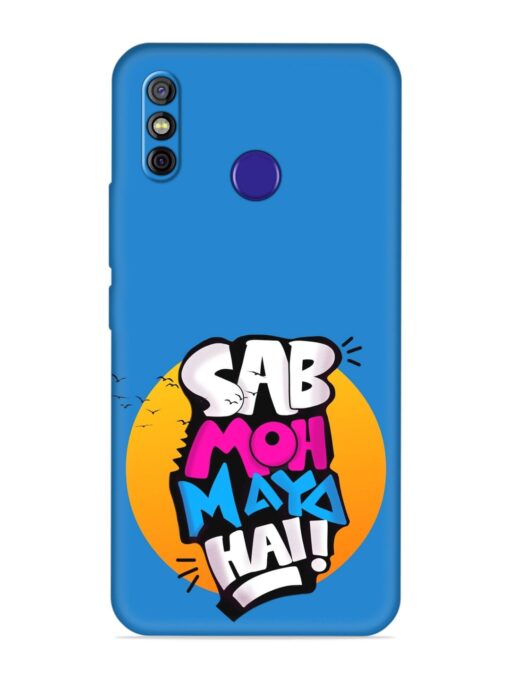 Sab Moh Moya Embossed Soft Silicone Case for Tecno Spark 4