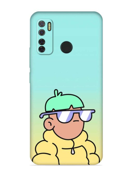 Doodles Cool Character Embossed Soft Silicone Case for Tecno Spark 5 Zapvi