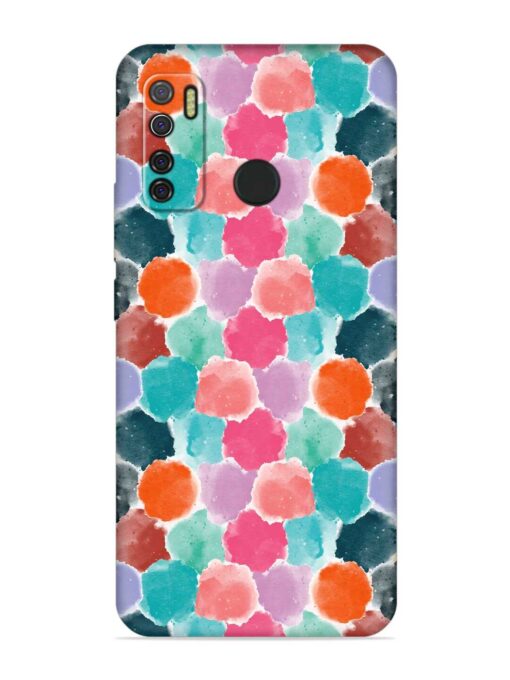 Colorful Seamless Pattern Embossed Soft Silicone Case for Tecno Spark 5 Zapvi