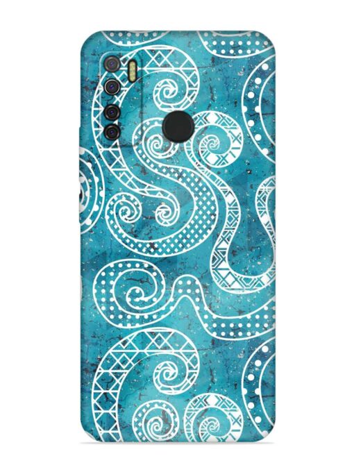 Vintage Curved Seamless Embossed Soft Silicone Case for Tecno Spark 5