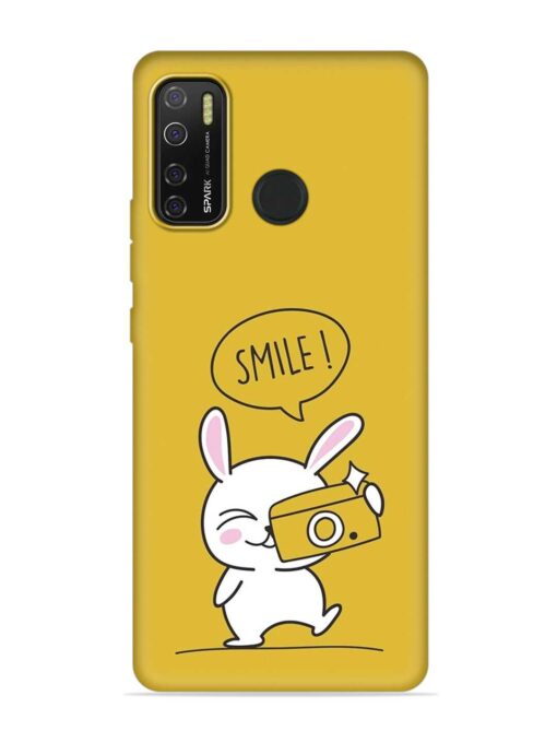 Hey Smile Please Embossed Soft Silicone Case for Tecno Spark 5 Pro Zapvi