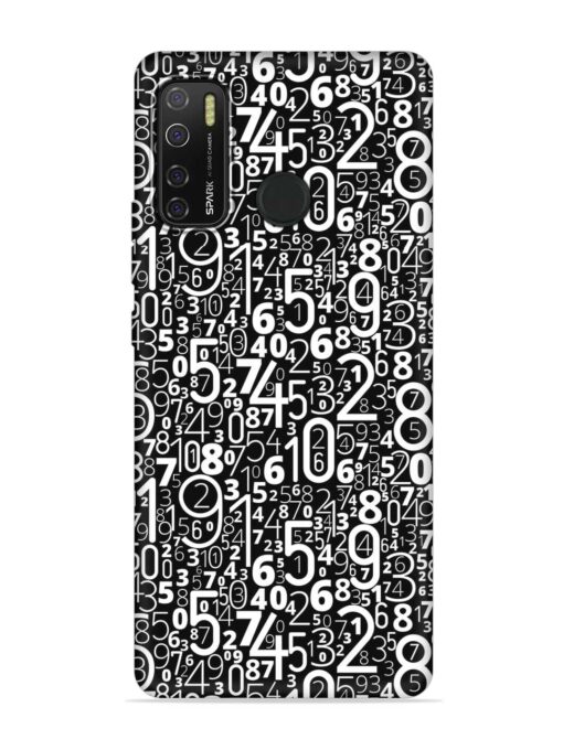 Many Numbers Different Embossed Soft Silicone Case for Tecno Spark 5 Pro Zapvi