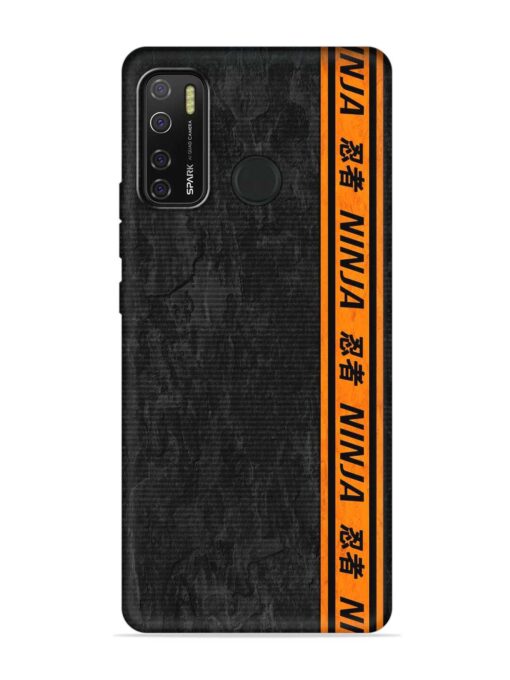 Ninja Srtips Embossed Soft Silicone Case for Tecno Spark 5 Pro