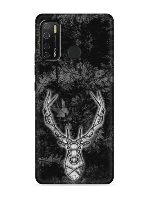 Ancient Deer Embossed Soft Silicone Case for Tecno Spark 5 Pro Zapvi