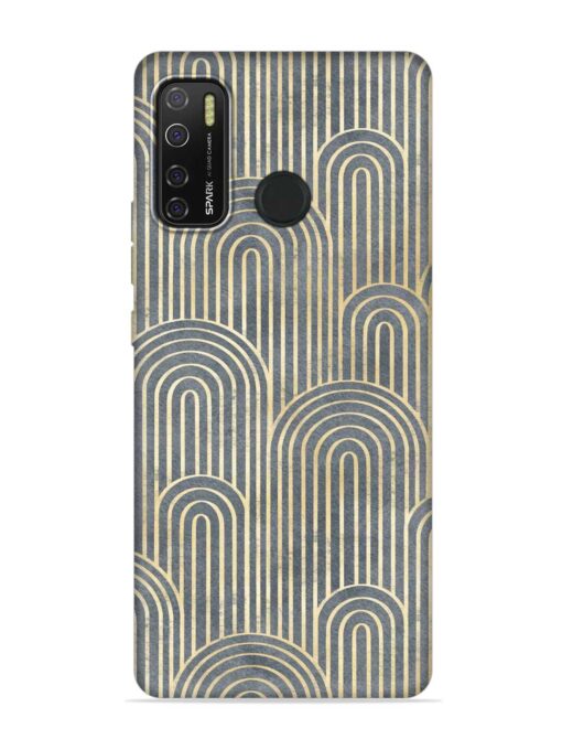 Art Deco Style Embossed Soft Silicone Case for Tecno Spark 5 Pro Zapvi