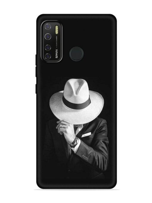 Men Under Hat Embossed Soft Silicone Case for Tecno Spark 5 Pro