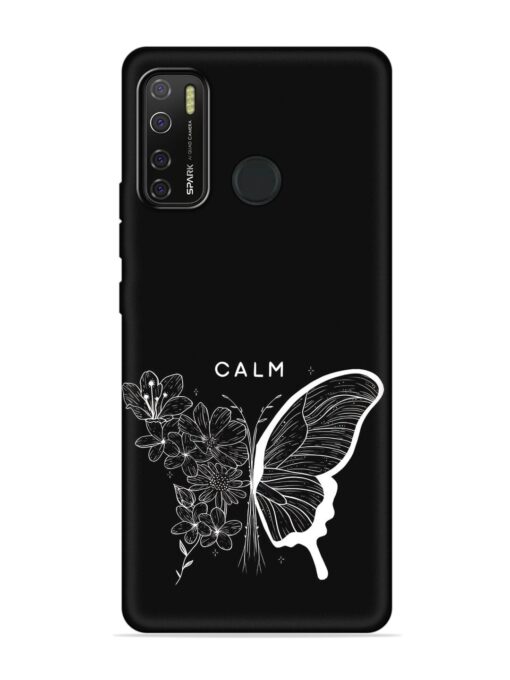 Calm Embossed Soft Silicone Case for Tecno Spark 5 Pro